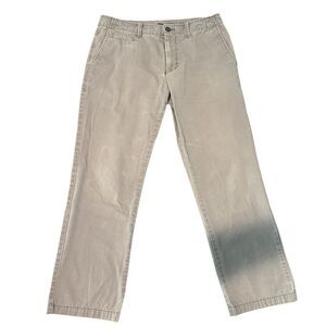 Old Navy Gray Chinos 32x30 Broken-In Straight Leg Faded Casual Work Pants